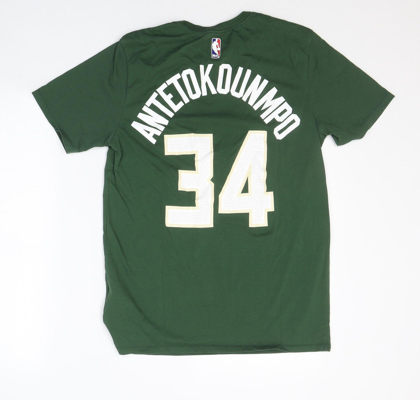Nike Mens Green  Cotton  T-Shirt Size M Round Neck  - NBA