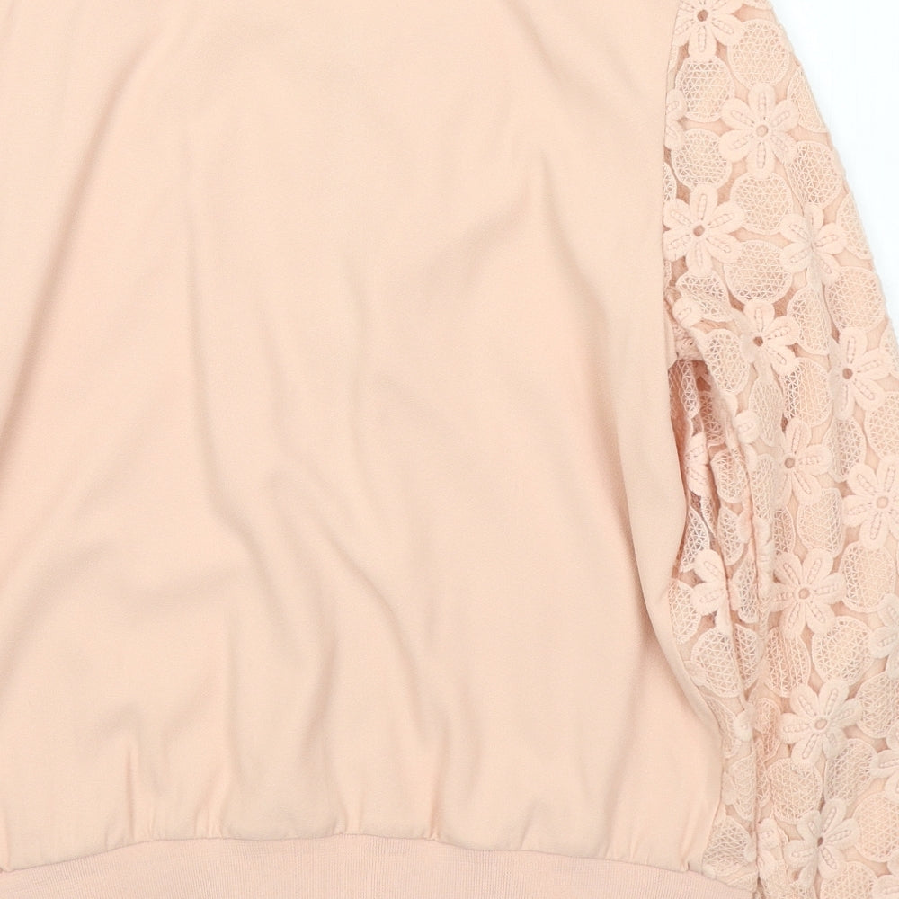 Dunnes Stores Womens Pink Floral  Jacket  Size 14  Zip