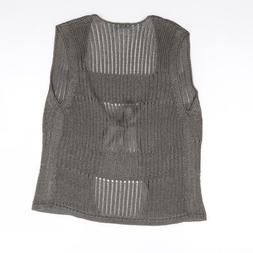 Gerry Weber Womens Green V-Neck  Viscose Cardigan Jumper Size 12