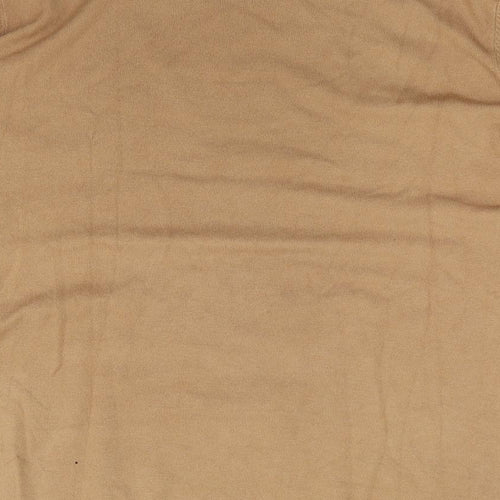 Evis  Womens Brown Crew Neck  Viscose Pullover Jumper Size L
