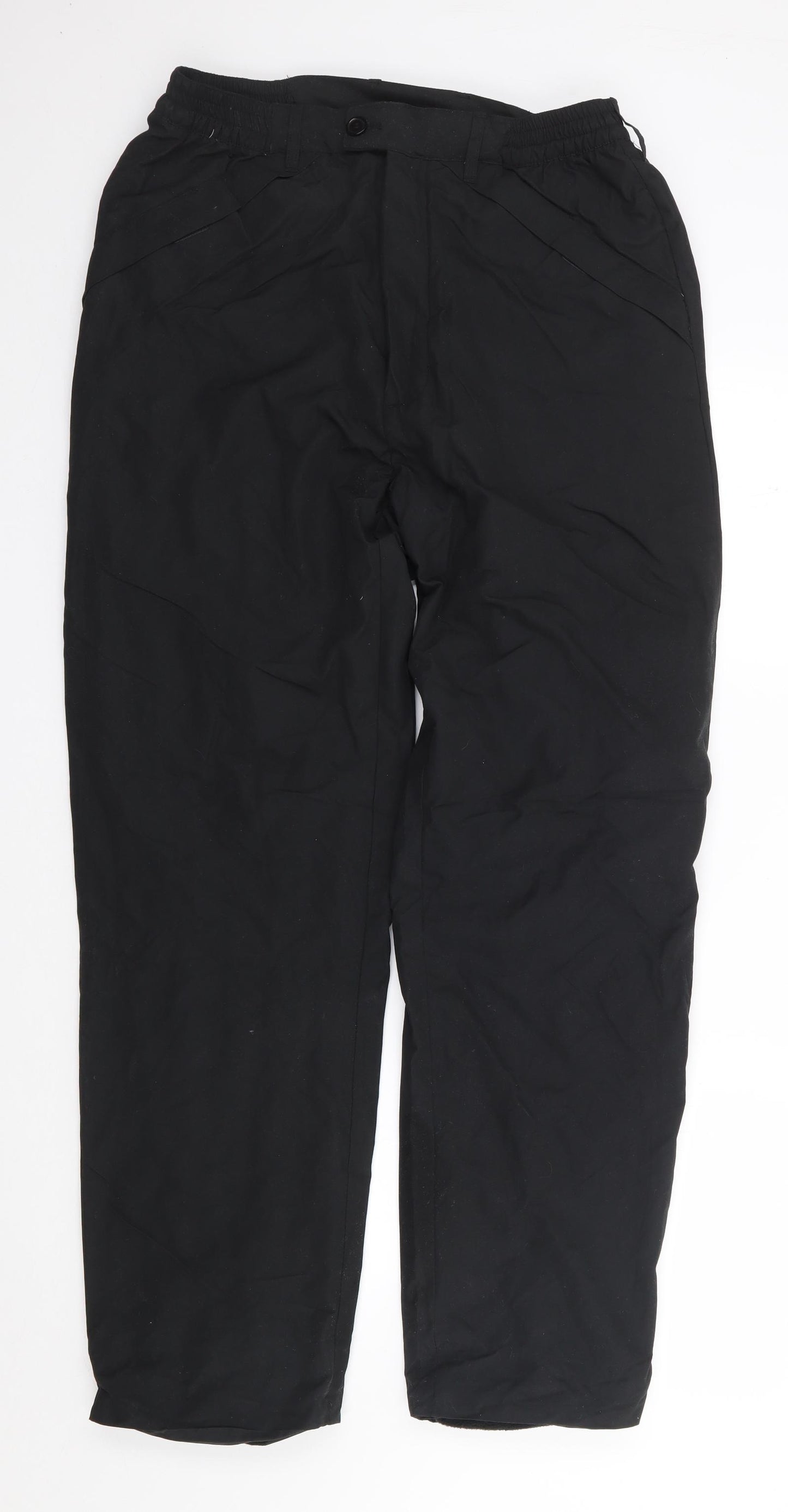 Pegasus Mens Black  Polyester Snow Pants Trousers Size 34 L31 in Regular Zip