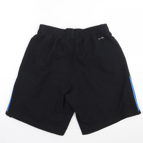 adidas Mens Black  Polyester Sweat Shorts Size M L8 in Regular  - Swim Short