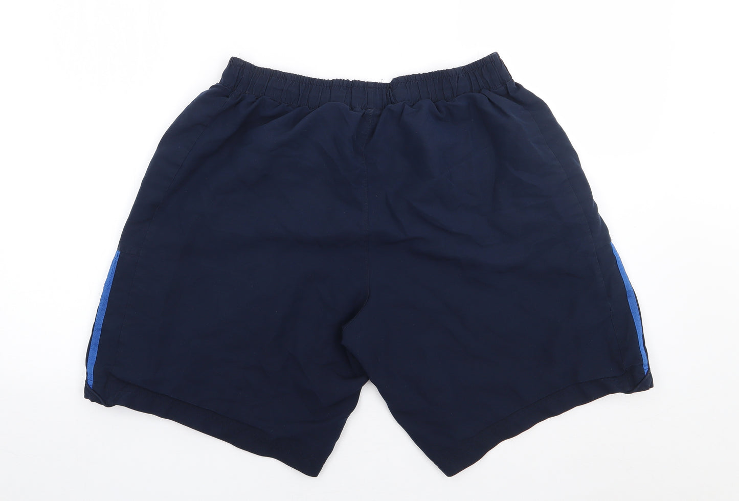 adidas Mens Blue  Polyester Sweat Shorts Size L  Regular  - Swim Short