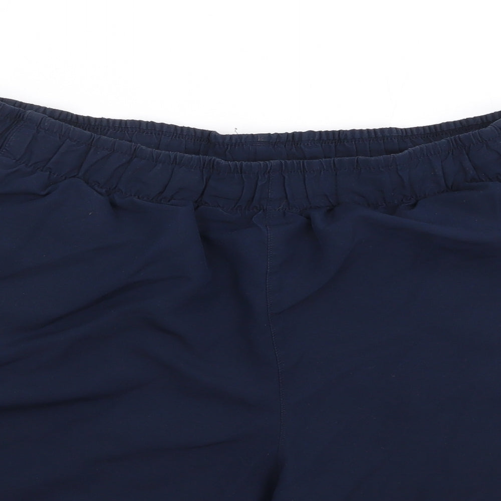 adidas Mens Blue  Polyester Sweat Shorts Size L  Regular  - Swim Short