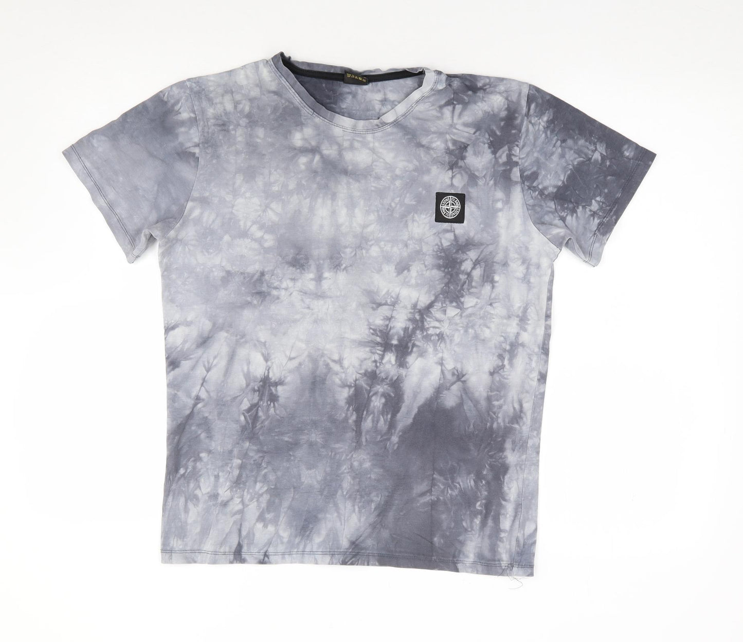 Stone Island  Mens Grey  Cotton  T-Shirt Size M Crew Neck