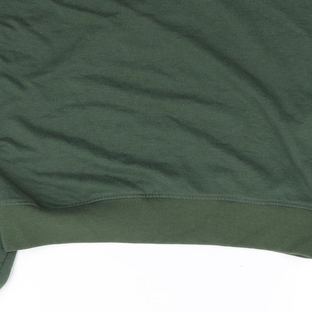 Missguided Womens Green  Polyester Pullover Sweatshirt Size 8  Pullover