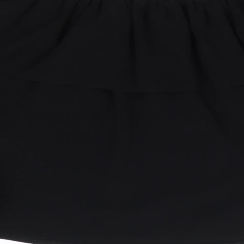 New Look  Womens Black  Polyester Cropped Blouse Size 8 Off the Shoulder