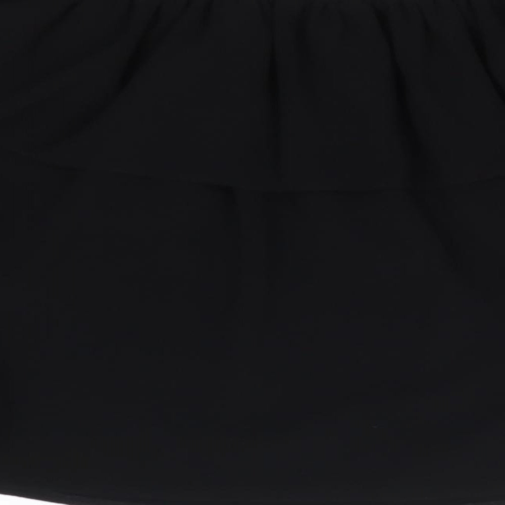 New Look  Womens Black  Polyester Cropped Blouse Size 8 Off the Shoulder