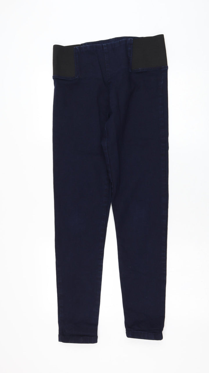Debenhams Womens Blue Cotton Skinny Jeans Size 14 L29 in Regular
