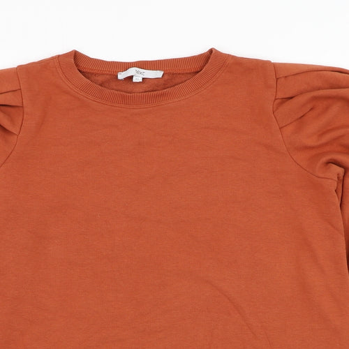 NEXT Womens Orange  Cotton Pullover Sweatshirt Size XS  Pullover