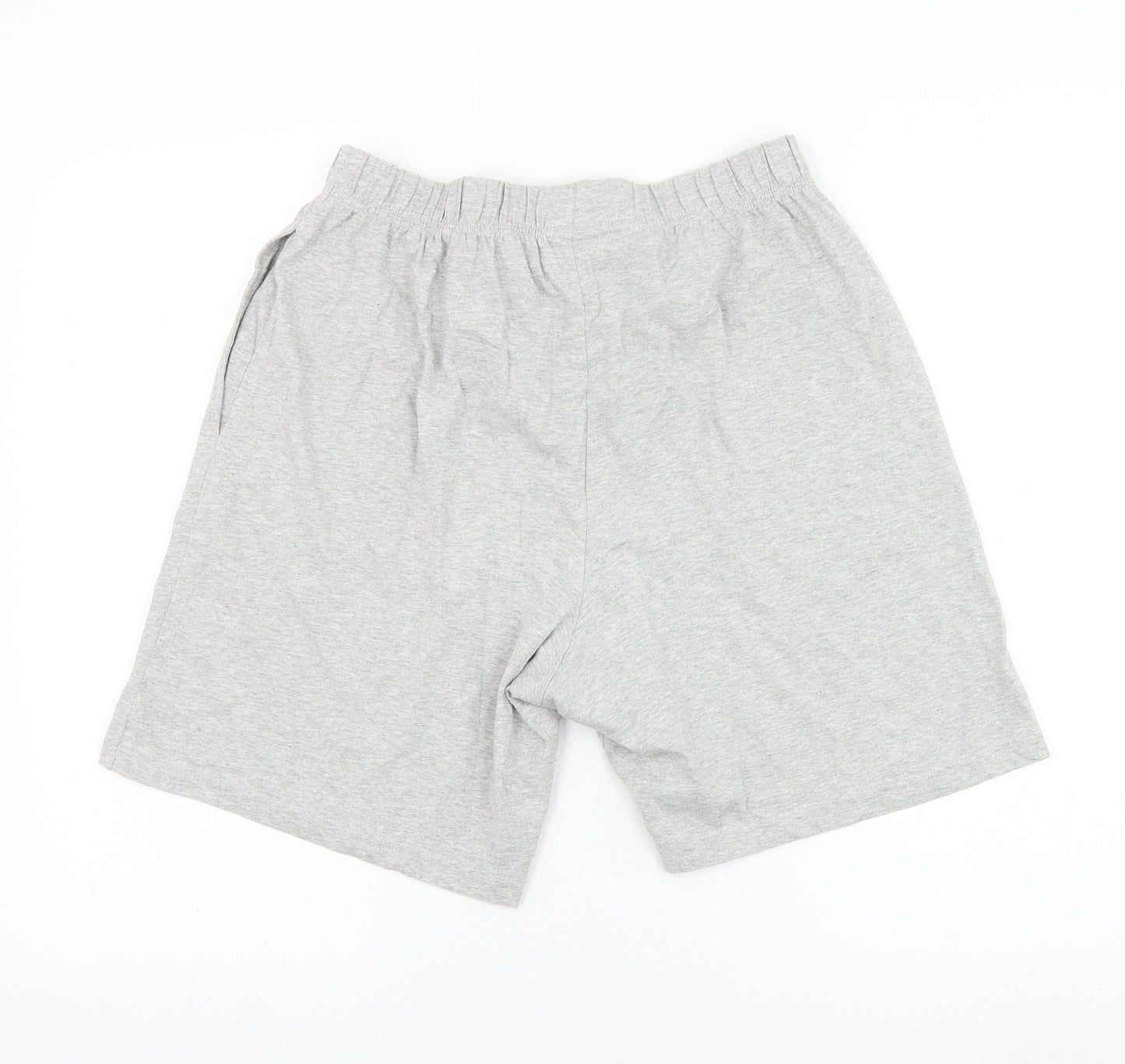 F&F Mens Grey  Cotton Sweat Shorts Size M L8 in Regular  - Loungewear