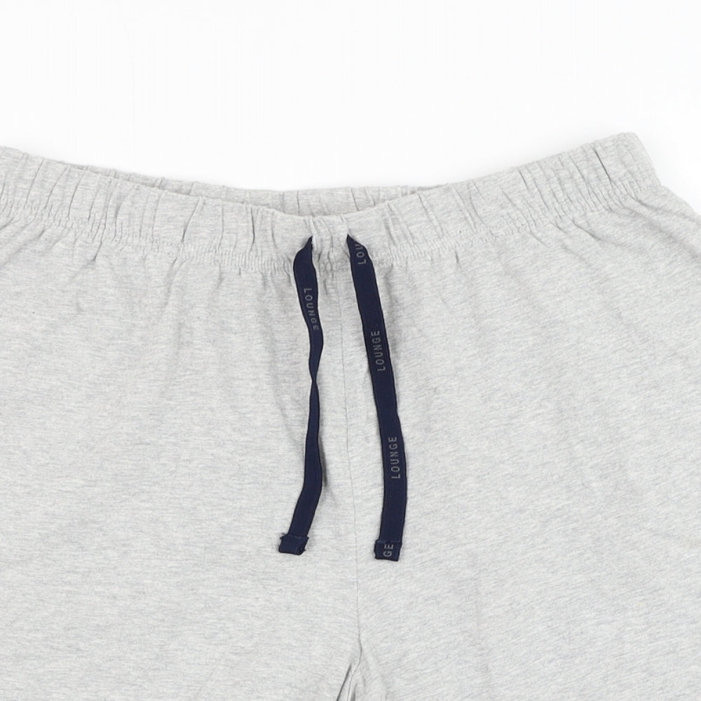 F&F Mens Grey  Cotton Sweat Shorts Size M L8 in Regular  - Loungewear