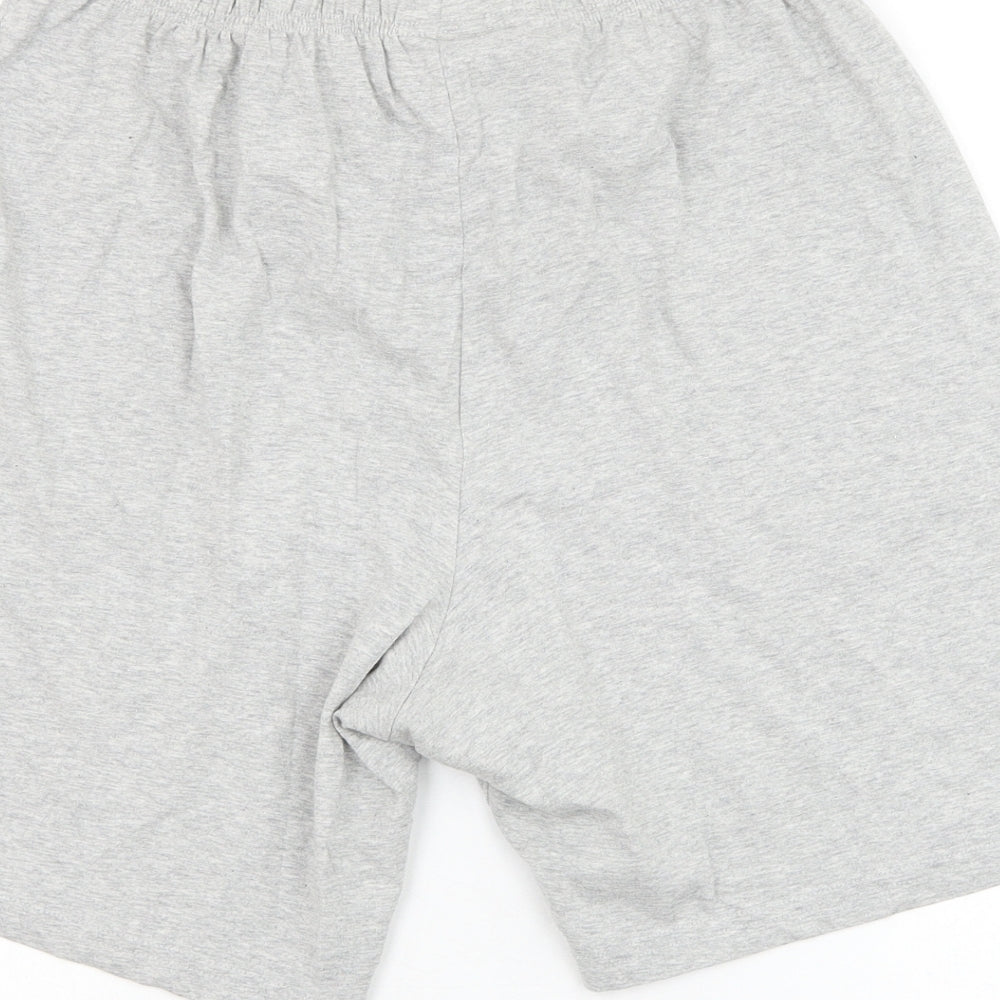 F&F Mens Grey  Cotton Sweat Shorts Size M L8 in Regular  - Loungewear