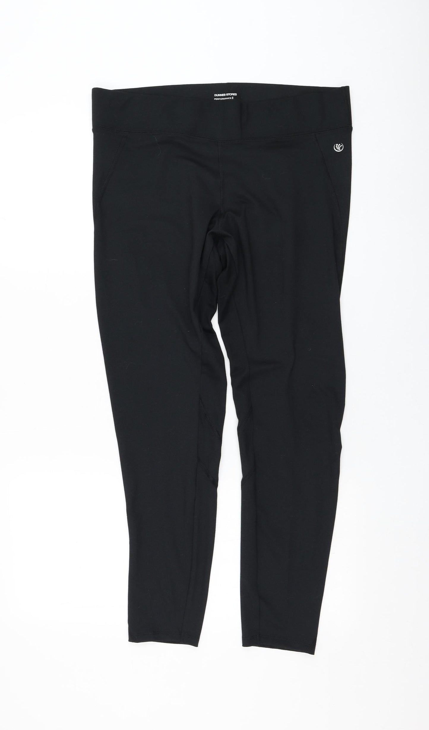 Dunnes Stores Womens Black  Polyester Sweatpants Leggings Size L L28 in Regular Pullover