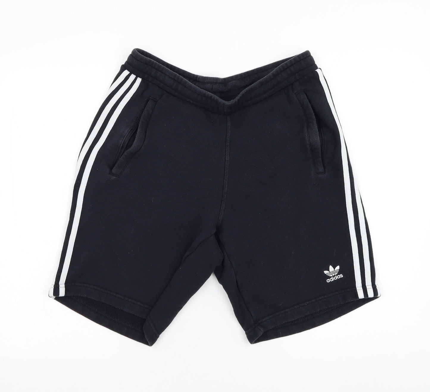 adidas Mens Black  Cotton Sweat Shorts Size M L9 in Regular