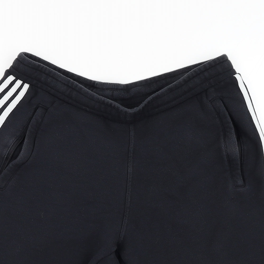 adidas Mens Black  Cotton Sweat Shorts Size M L9 in Regular