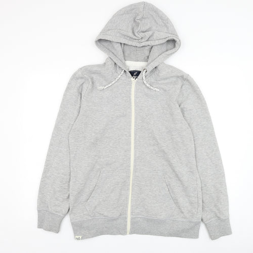 Brookhaven Womens Grey  Polyester Full Zip Hoodie Size 14  Zip