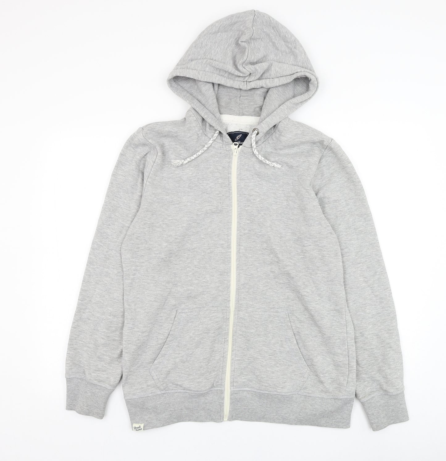 Brookhaven Womens Grey  Polyester Full Zip Hoodie Size 14  Zip