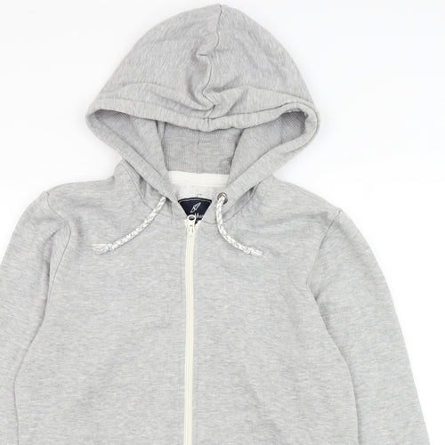Brookhaven Womens Grey  Polyester Full Zip Hoodie Size 14  Zip