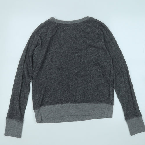 Abercrombie & Fitch Womens Grey  Cotton Pullover Sweatshirt Size S