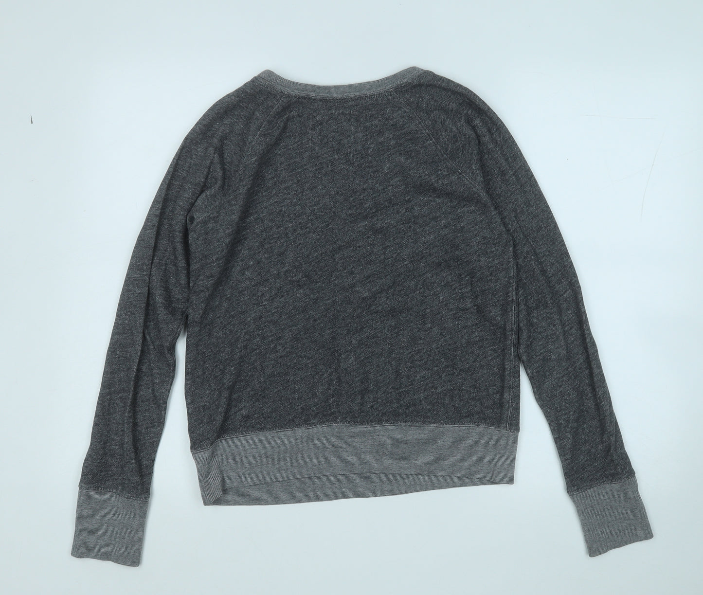 Abercrombie & Fitch Womens Grey  Cotton Pullover Sweatshirt Size S