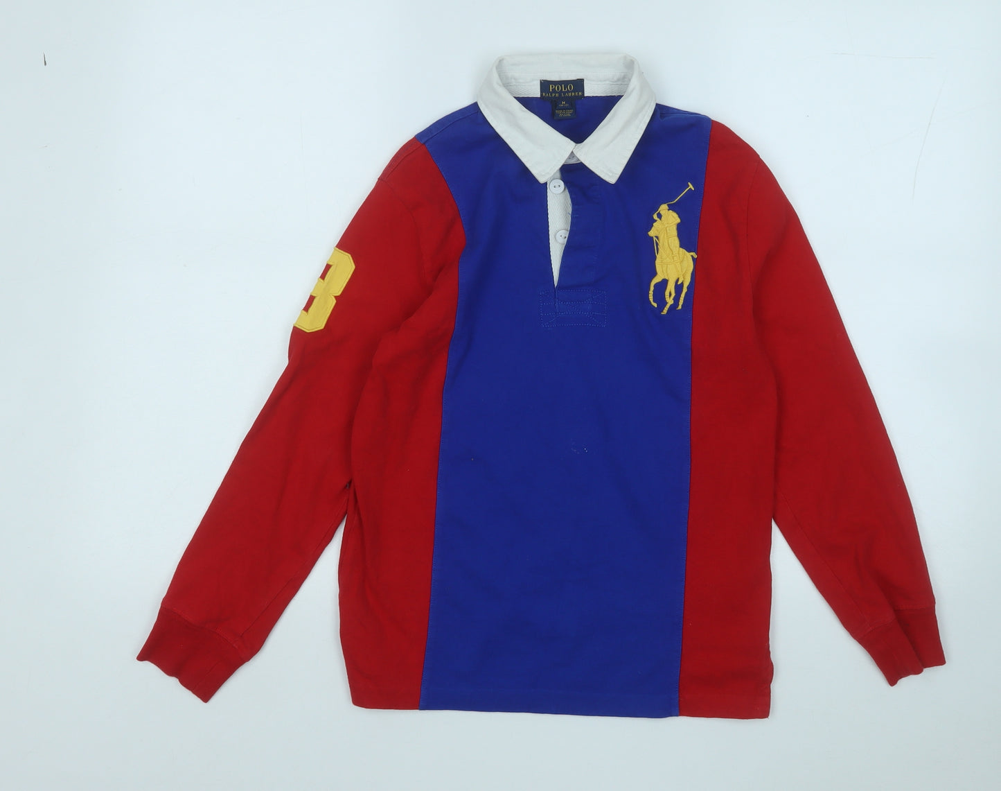 Polo Ralph Lauren Womens Blue  Cotton Basic Polo Size 10 Collared