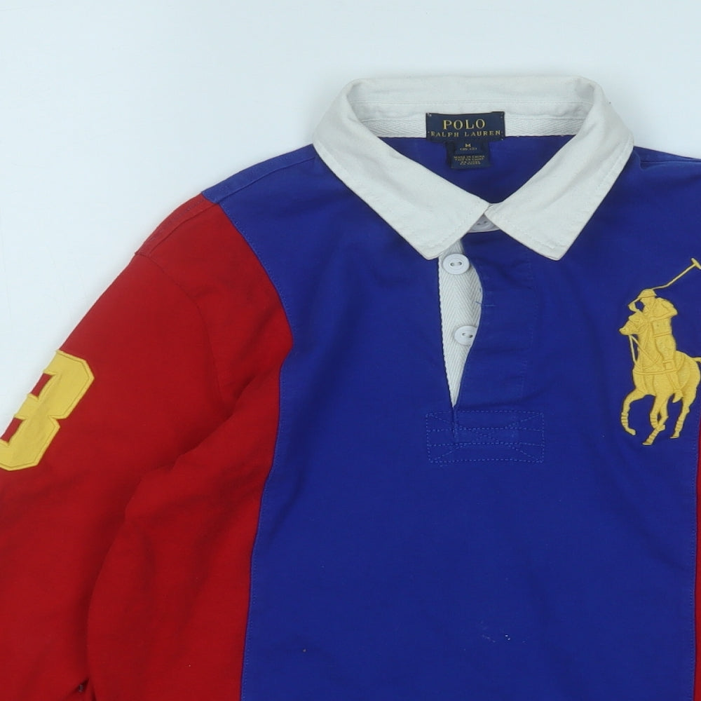 Polo Ralph Lauren Womens Blue  Cotton Basic Polo Size 10 Collared