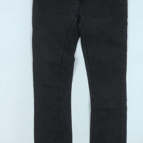 Zara Womens Grey  Cotton Mom Jeans Size 6 L26 in Regular