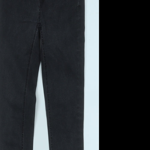 Zara Womens Grey  Cotton Mom Jeans Size 6 L26 in Regular