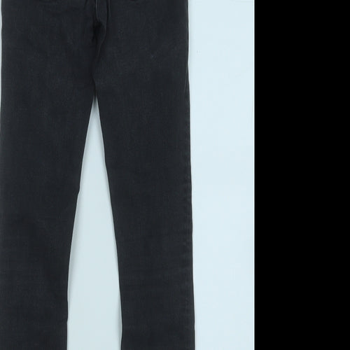 Zara Womens Grey  Cotton Mom Jeans Size 6 L26 in Regular