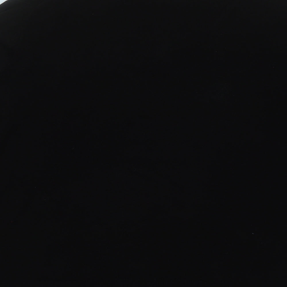 Cedar Wood State Mens Black V-Neck  Acrylic Pullover Jumper Size L