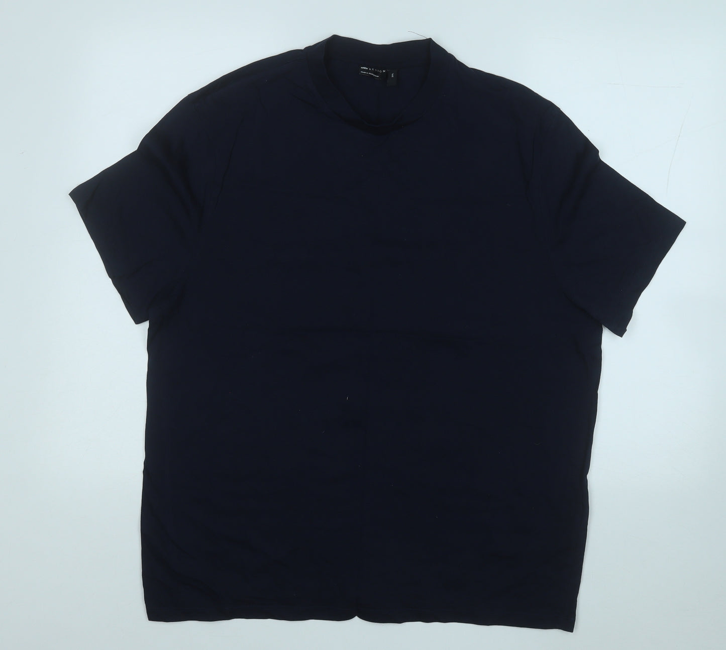 ASOS Mens Blue  Cotton  T-Shirt Size 2XL Round Neck