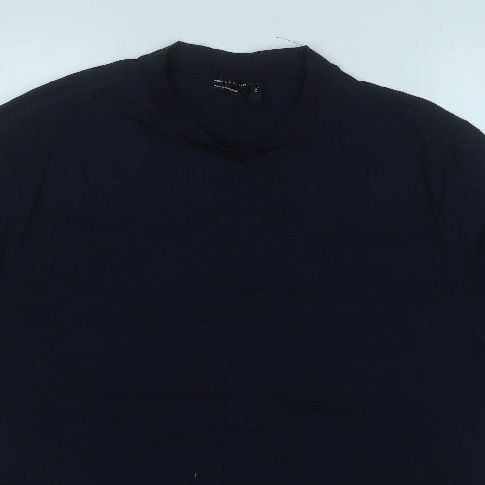 ASOS Mens Blue  Cotton  T-Shirt Size 2XL Round Neck