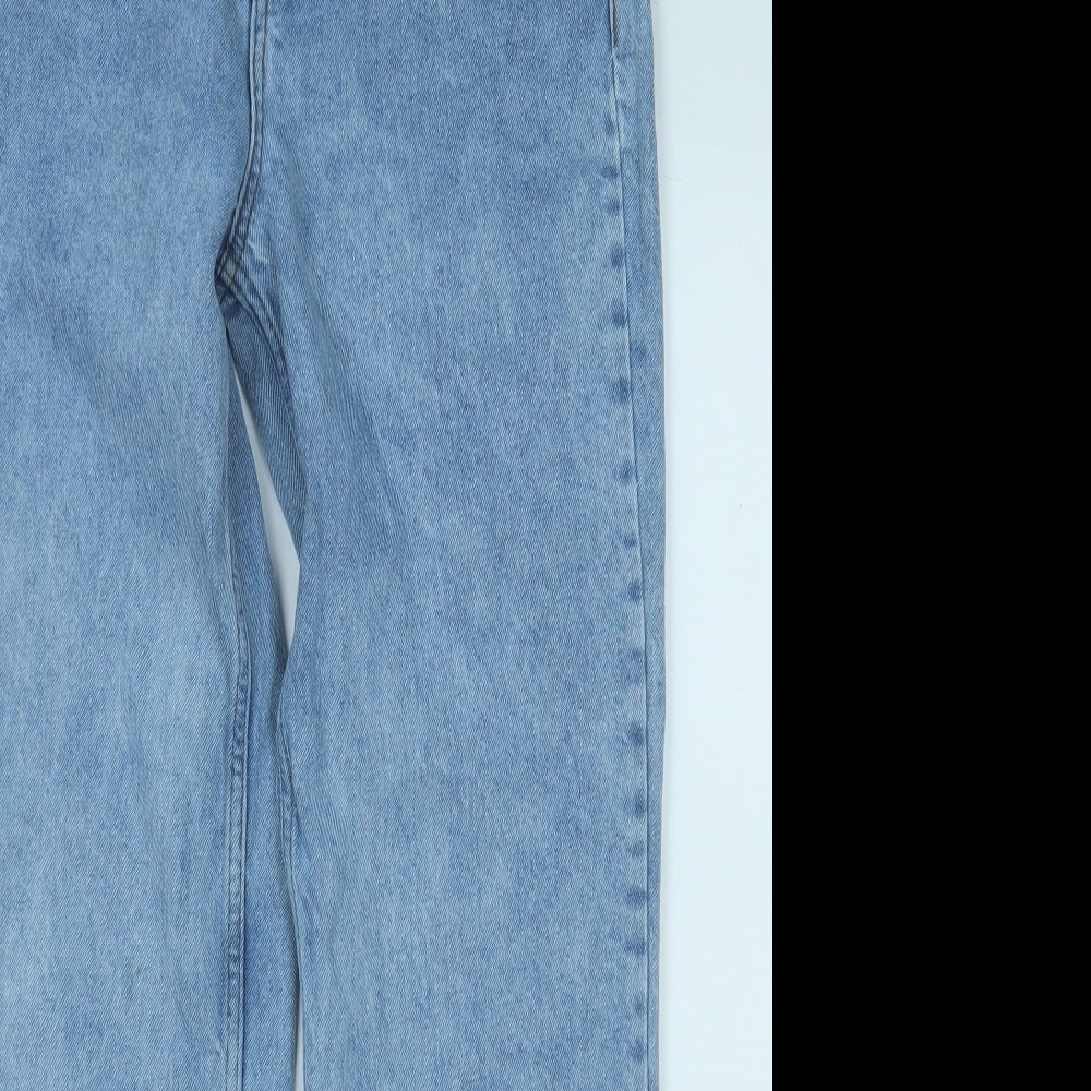 ASOS Mens Blue  Cotton Straight Jeans Size 28 in L30 in Regular