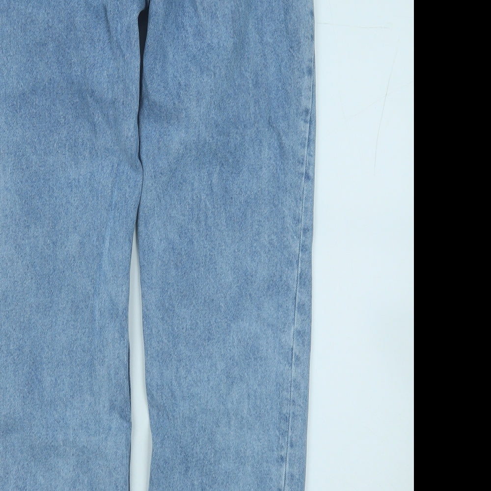 ASOS Mens Blue  Cotton Straight Jeans Size 28 in L30 in Regular