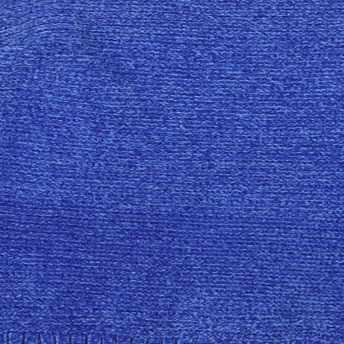 lefties Womens Blue Mock Neck  Polyester Pullover Jumper Size M