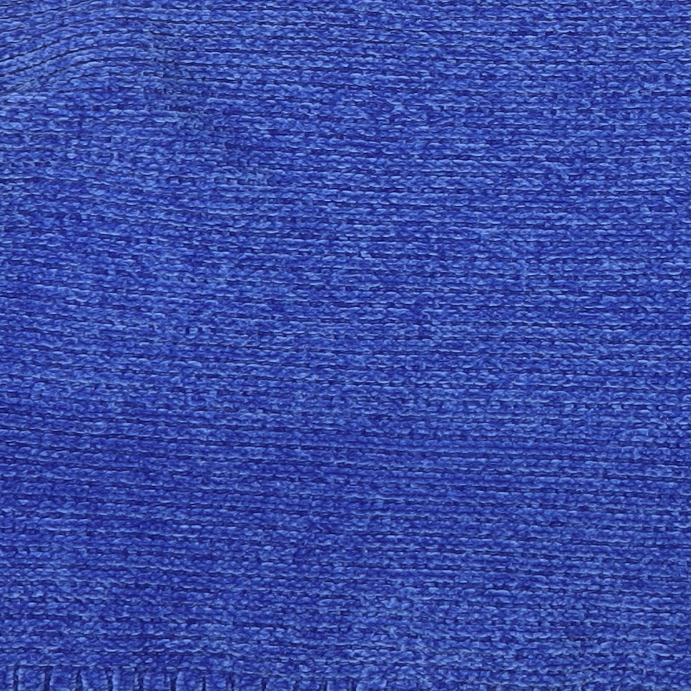 lefties Womens Blue Mock Neck  Polyester Pullover Jumper Size M
