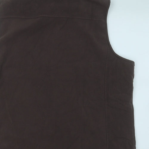 Bonmarché Womens Brown   Gilet Jacket Size 24