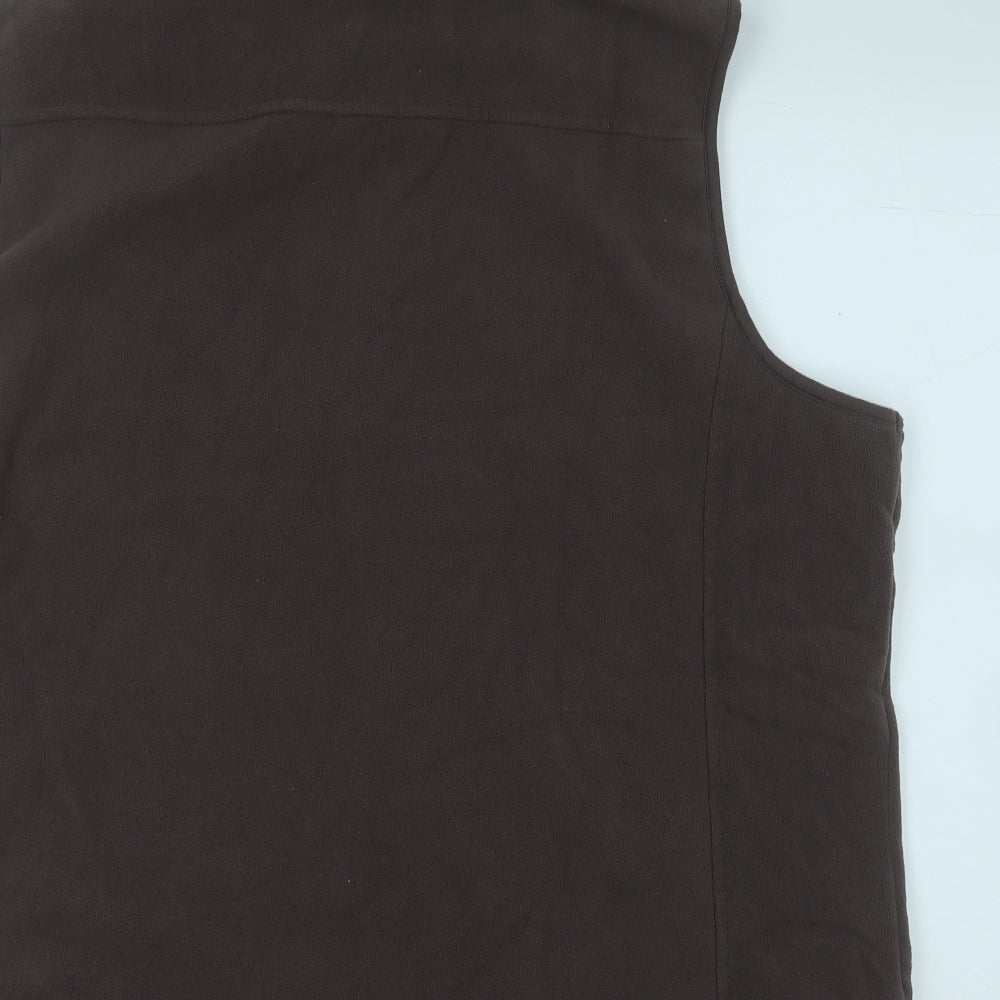 Bonmarché Womens Brown   Gilet Jacket Size 24