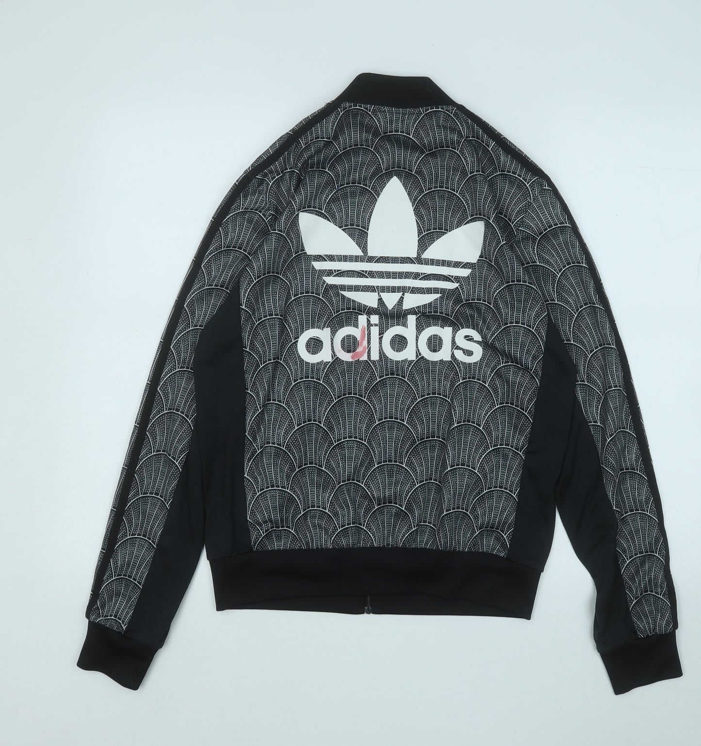 adidas Womens Grey Geometric  Jacket  Size 8