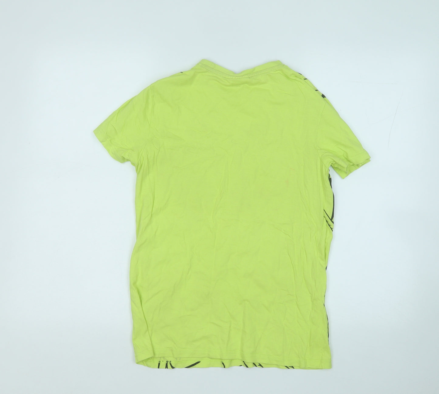 Batman Boys Yellow  Cotton Basic T-Shirt Size 13-14 Years Round Neck