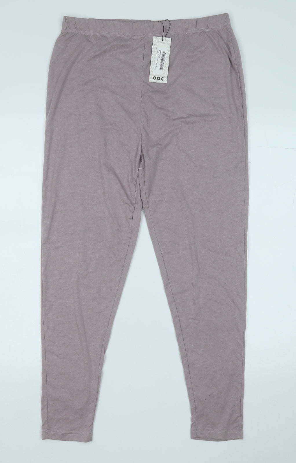 Boohoo Womens Pink  Polyester Jogger Trousers Size 14 L25 in Regular