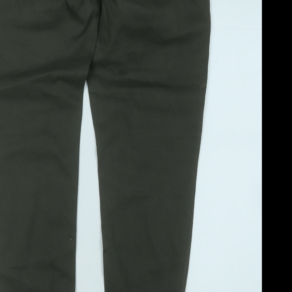 Lee Cooper Womens Green  Cotton Chino Trousers Size 18 L29 in Regular