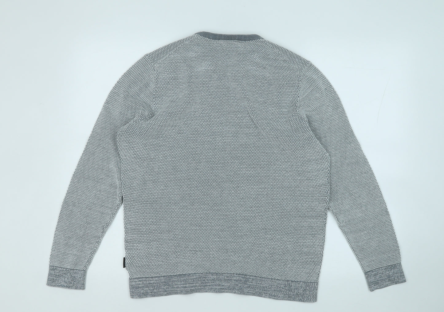 Calvin Klein Mens Grey  Cotton Pullover Sweatshirt Size L