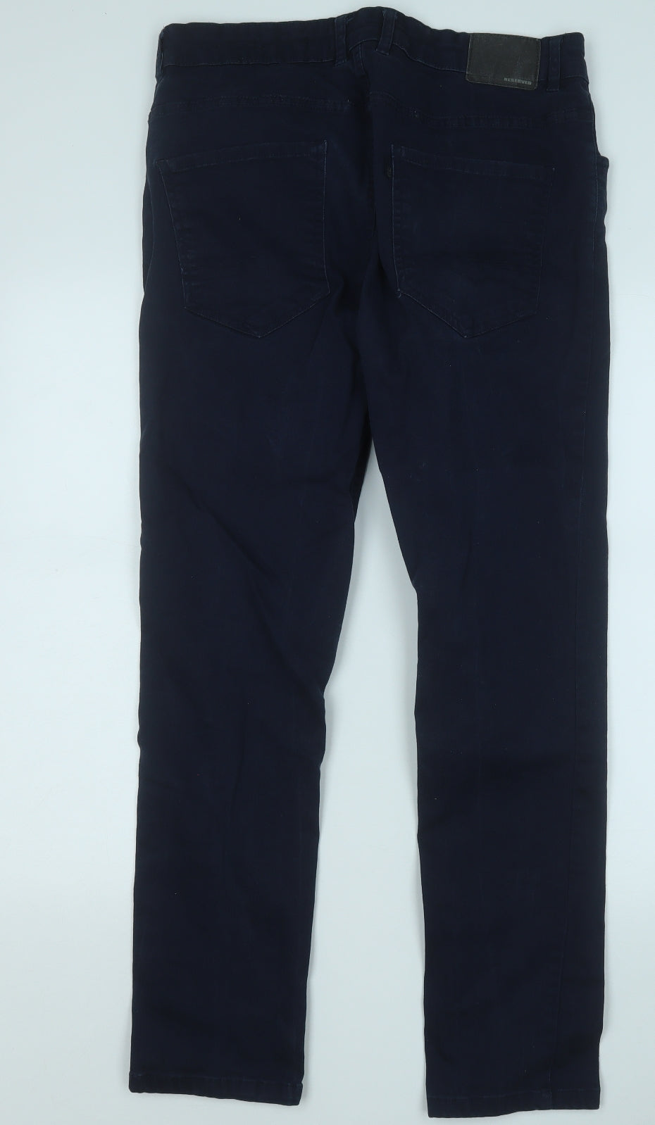 Denim Design Lab Mens Blue  Cotton Straight Jeans Size 34 in L29 in Regular