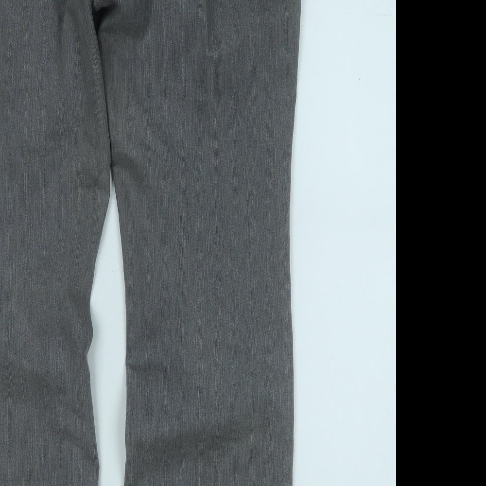 Per Una Womens Grey  Cotton Bootcut Jeans Size 14 L28 in Regular