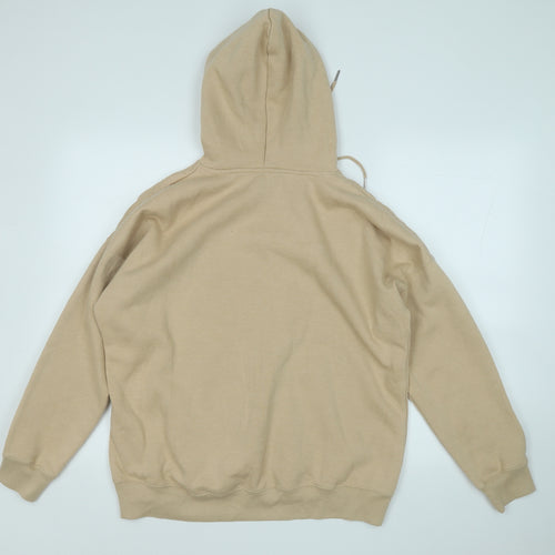 New Look Womens Brown  Cotton Pullover Hoodie Size L