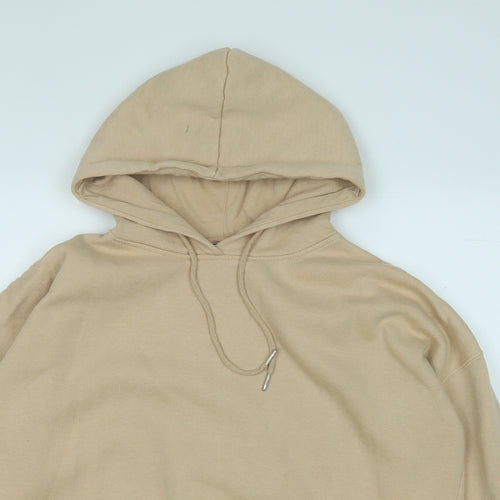 New Look Womens Brown  Cotton Pullover Hoodie Size L