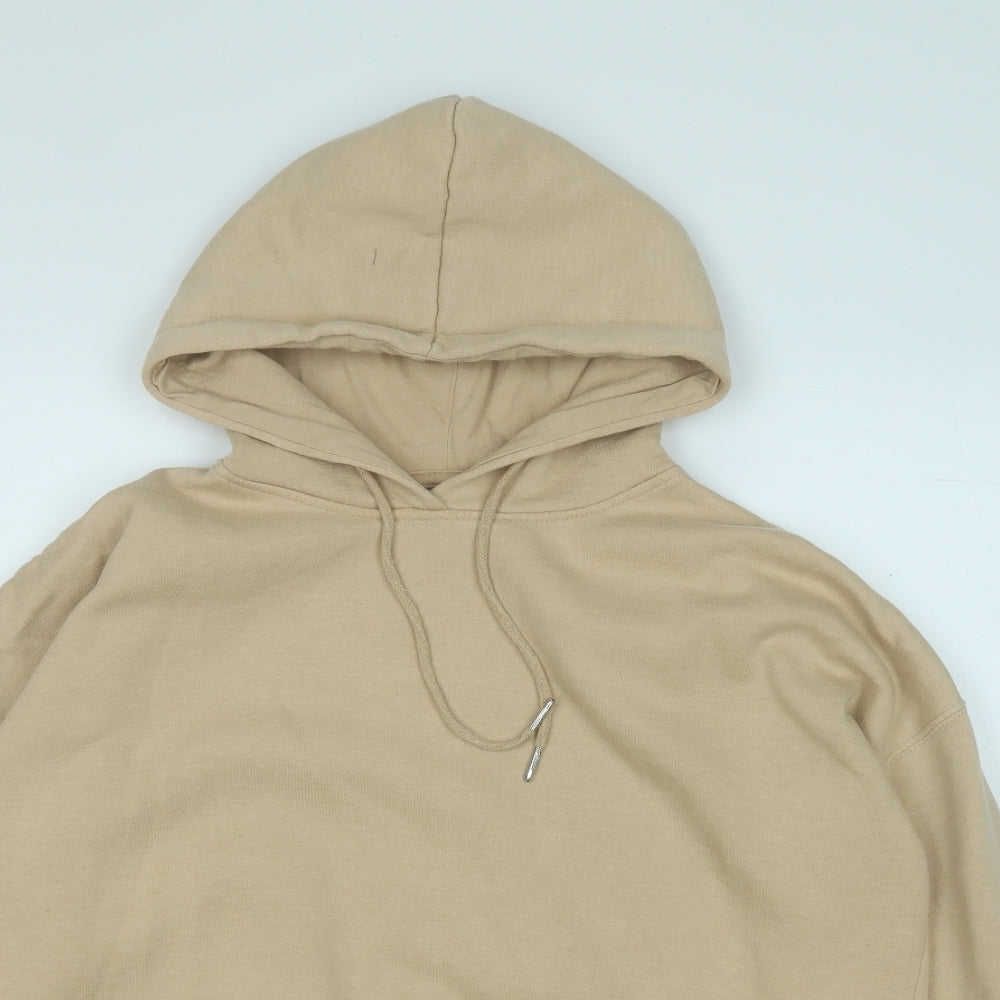 New Look Womens Brown  Cotton Pullover Hoodie Size L