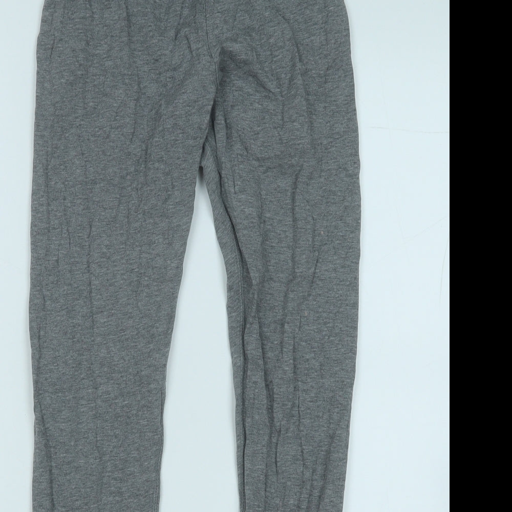 Nike Girls Grey  Cotton Sweatpants Trousers Size 12-13 Years  Regular